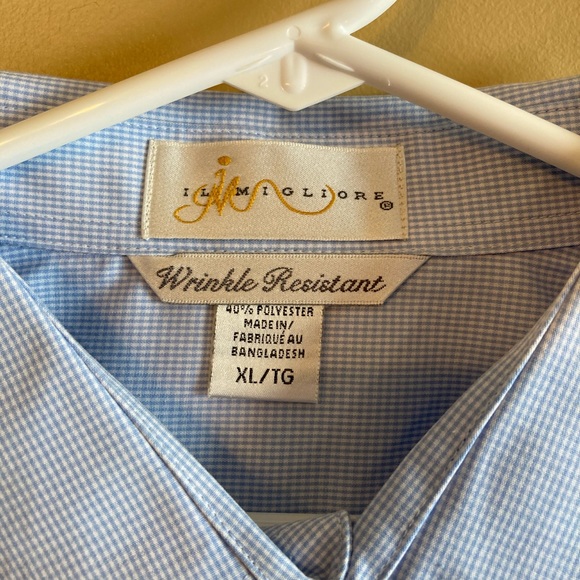 ILMIGLIORE WRINKLE RESISTANT BUTTON DOWN SHIRT - Picture 2 of 5